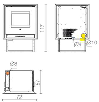 Камера за вграждане на пелети с водна риза Idropellbox 15kW - 4 Камера за вграждане на пелети с водна риза Idropellbox 15kW - 4