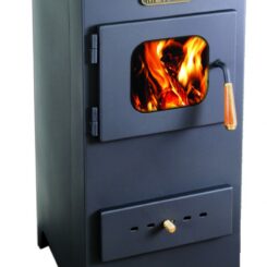 Камина Металик мини с чугунен плот и топлообменник