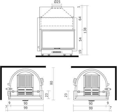 KORADO Radik, Platte, Stahl-Heizkörper type 33, 300x700 - 1223 W - 3 KORADO Radik, Platte, Stahl-Heizkörper type 33, 300x700 - 1223 W - 3