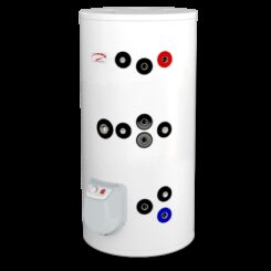 Eldom 200l., with two heat exchangers, free standing, enameled