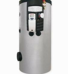 Sunsystem with two serpentines 400l., 6kW, solar station and digital control, enameled