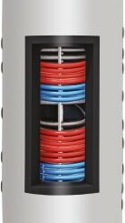 Бойлер с две серпентини Sunsystem 1500л.,  за съхранение на хигиенична гореща вода за битови нужди и отопление, емайлиран