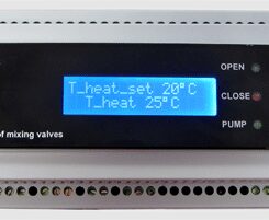 Контролер за смесителни кръгове управлявани с моторни задвижки