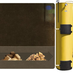 Котел Stropuva за дърва и дървесни отпадъци