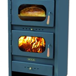 Камина Металик с фурна и чугунен плот