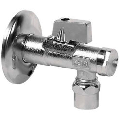 Сферичен кран ъглов с филтър и розетка