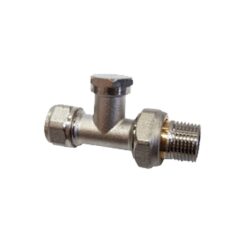 Вентил Радиаторен Секретен Прав с Адаптор 1/2x16*2