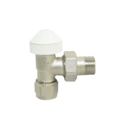 Вентил Радиаторен Ъглов за Терморегулатор с Адаптор