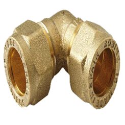 Връзка Ъглова Двойна Компресационна - Месинг