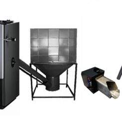 Котел на Слънчогледови Пелети BOSCH Solid 2000B с горелка Biotech Combi