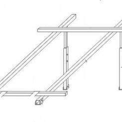 Стойка за хоризонтален покрив за соларен колектор Еldom 2.0кв.м.