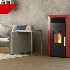 Пелетна камина с водна риза COMMO 12kW