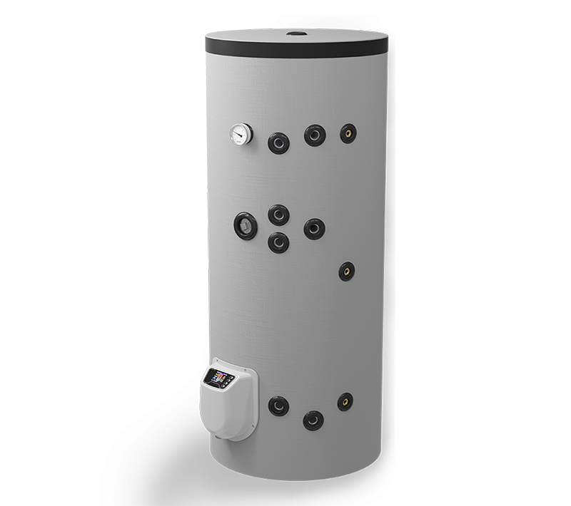 Water heater with one heat exchange 200l., stainless Бойлер с две серпентини, 200л., стоящ, с електронно управление, Елдом, неръждаем