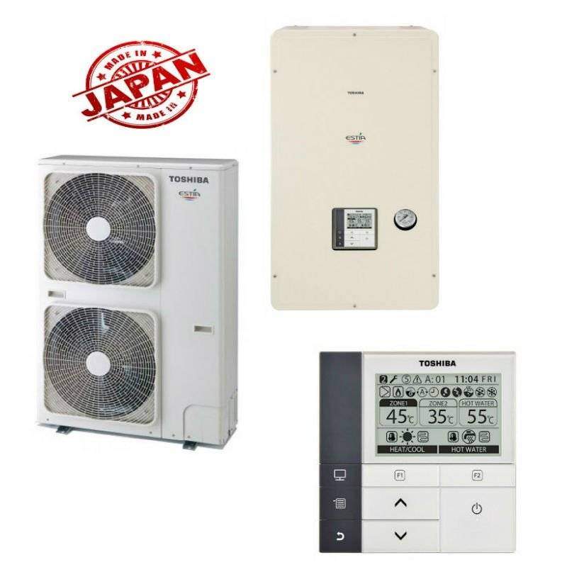 Термопомпа Toshiba Estia HWS-P805XWHM3-E / HWS-P805HR-E - POWERFUL Термопомпа Toshiba Estia HWS-P805XWHM3-E / HWS-P805HR-E - POWERFUL