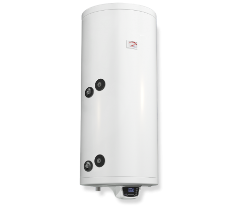 Water heater Eldom 120l., with one lower heat exchanger, with electonic control, stainless